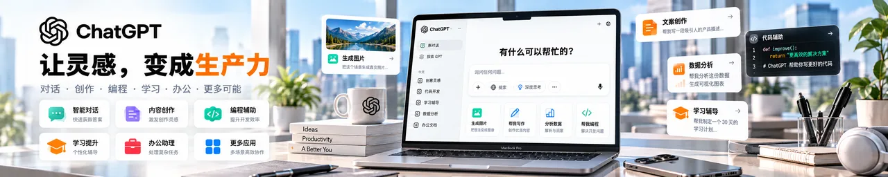 ChatGPT Plus 1个月会员充值